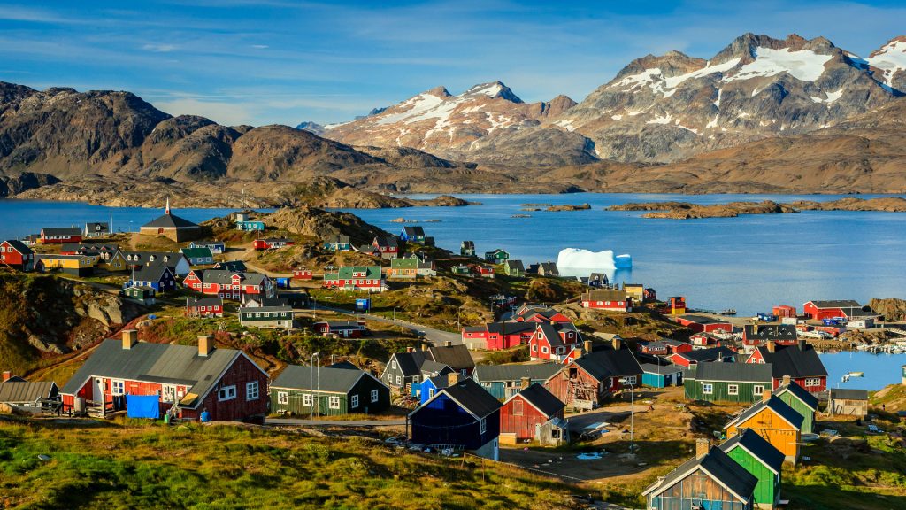 Inuit Village of Tasiilaq, Tasiilaq Fjord, Angmagssalik, Greenland