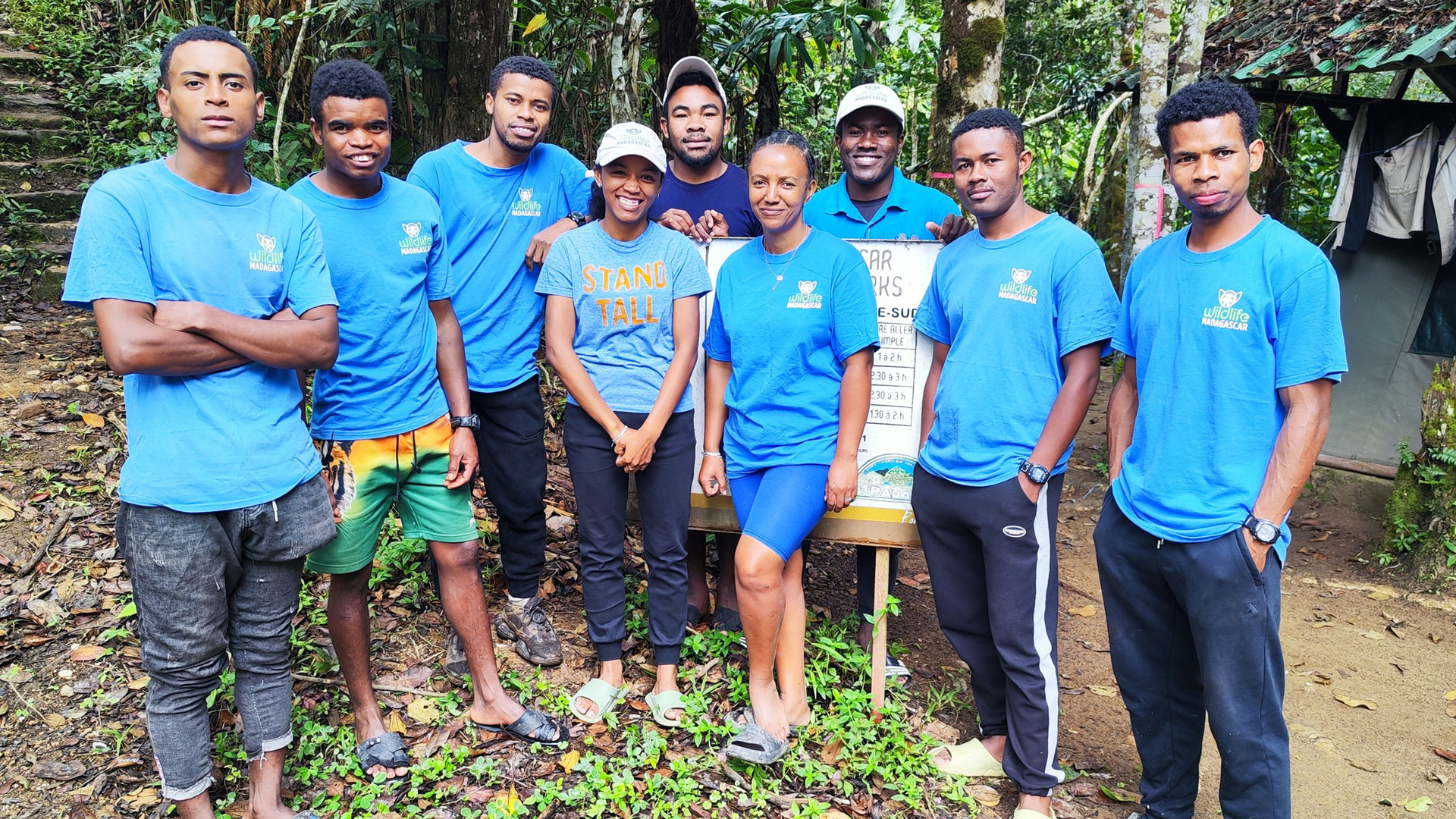 Local volunteers from Madagascar