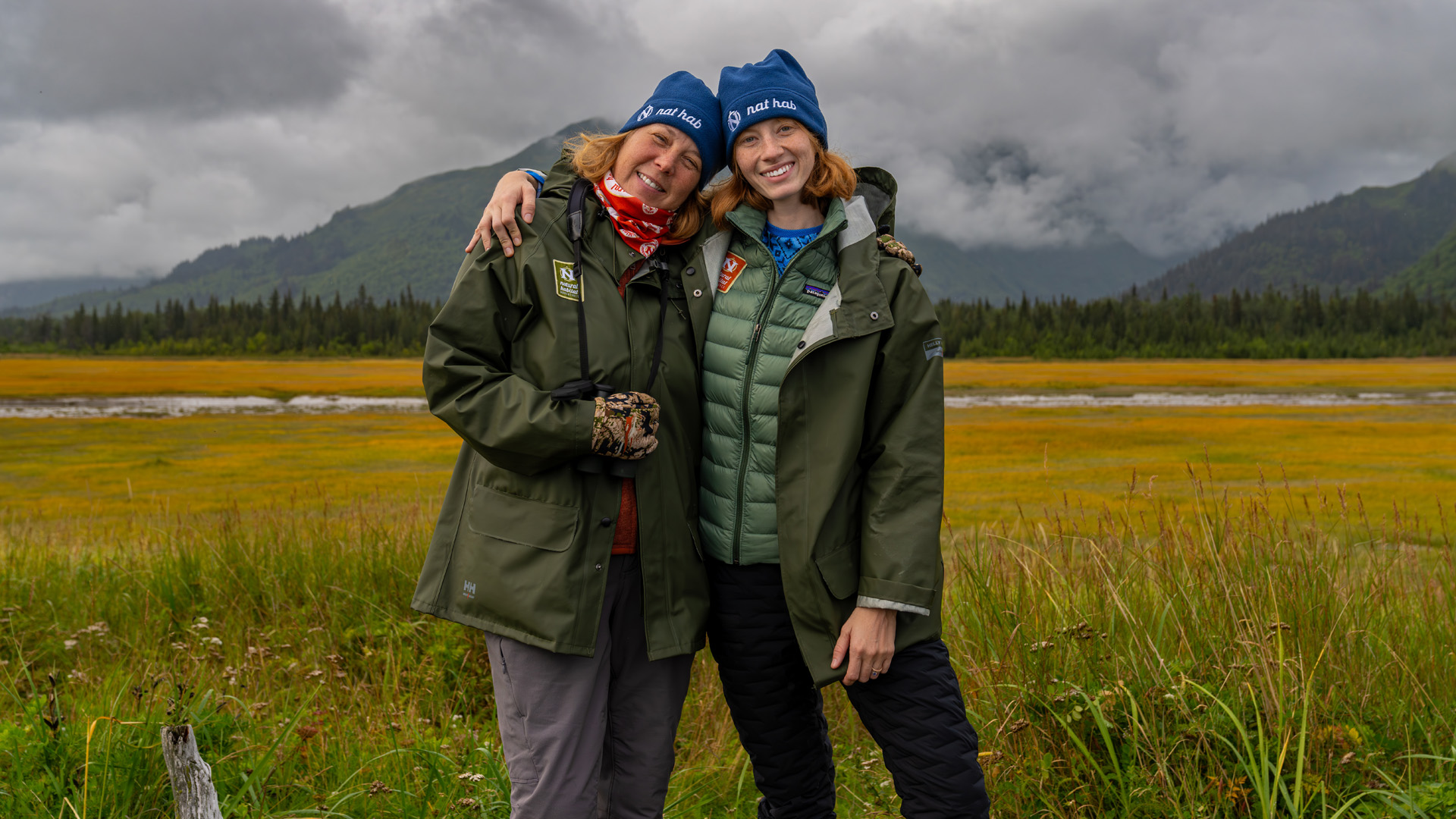 My mom and I at Nat Hab's Alaska Bear camp: Women's Journey! © Megan Brief